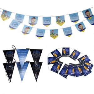 Guirnalda de Banderines Triangulares Personalizados de Primera Calidad, Banderas Colgantes de Poliéster para Exteriores, Banderas para Festivales - Product Image 1