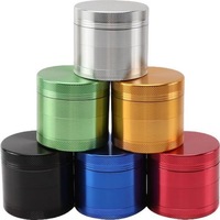 Meilleures ventes - Broyeur à herbes personnalisé 63 mm/50 mm/40 mm, plusieurs couleurs, broyeur à herbes en métal à quatre couches en alliage de zinc