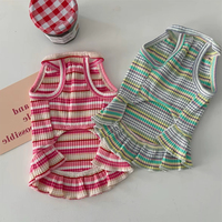 GH-2P847 Nouvelle Collection Été : Robe Respirante pour Chien avec Bretelles et Imprimé Floral – Vente en Gros Usine (Lot de 2)