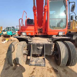 Excavatrice sur pneus d'occasion DOOSAN DX150 d'origine Corée, 15 tonnes, moteur d'origine, faible nombre d'heures de fonctionnement, petite pelle hydraulique pour exploitation agricole - Product Image 6