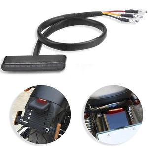 ชุดไฟท้าย LED สำหรับมอเตอร์ไซค์ ไฟเบรกหลังแบบดัดแปลง สำหรับฮาร์เลย์ ครุยเซอร์ ชอปเปอร์ ไฟส่องป้ายทะเบียนแบบยูนิเวอร์แซล - Product Image 2