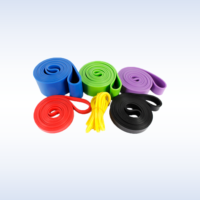 Bandas de resistencia con logotipo personalizado, juego de bandas elásticas personalizadas para ejercicio, bandas largas de entrenamiento para gimnasio