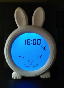 Meilleure vente BL10R Lapin réveil pour enfants, sommeil formateur horloge, veilleuse réveil avec LED réveil pour enfants - Product Image 3