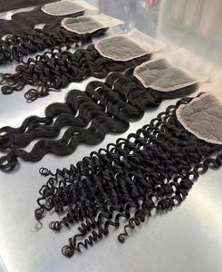 Chiusura in Pizzo Trasparente 4x4 5x5HD, Capelli Vergini Brasiliani di Alta Qualità, 100% Capelli Umani, Toupet con Attaccatura Naturale - Product Image 5