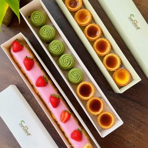 Sunshine Customizable Macaroon Dessert Portable Creative Cute Food Baking Biodegradable Rectangle Cookie <b>Box</b> Package - Product Image 5