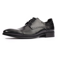 Chaussures de luxe en cuir noir pour hommes, faites main, accessoires formels, pour le travail de mariage, élégantes et italiennes, faites en chine, prix d'usine, nouvelle collection