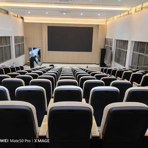 Sillas de Teatro Comerciales al por Mayor, Silla de Auditorio Plegable Telescópica con Tableta de Escritura para Salas de Conferencias - Product Image 4