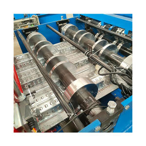 Behälter farbe Stahl fliesen form geräte Verschiedene Spezifikationen der Boden <span class=keywords><strong>deck</strong></span> press maschine Press fliesen form maschine - Product Image 6