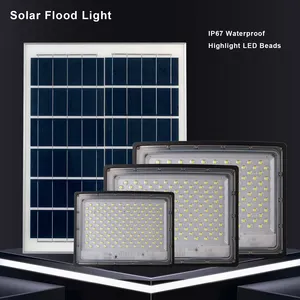 ODM Warm White Solar Power Outdoor Lamp Remote IP67 Waterproof 100w 200w 300w Led Solar Flood Light
