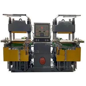 Machine de moulage par compression de silicone presse de vulcanisation de caoutchouc double station presse de moulage de caoutchouc