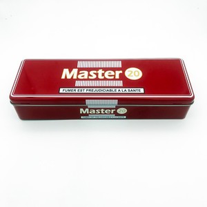 Khuyến Mại Thiết Kế Hiện Đại Hình Chữ Nhật Kim Loại Tin Thuốc Lá Hộp Bản Lề Nắp Sơn Bề Mặt Bù Đắp In Logo Cho Hiển Thị Lưu Trữ - Product Image 1