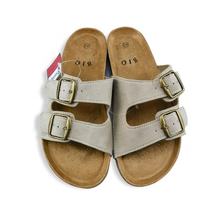 Sandalias Planas de Mujer con Soporte de Arco, 2 Correas Ajustables con Hebilla, Diseño sin Cordones, Suela Antideslizante de <span class=keywords><strong>EVA</strong></span>, Parte Superior de Cuero Genuino - Product Image 2