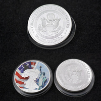 Pièce de monnaie américaine Statue de la Liberté plaquée or Souvenir Défi Objet de collection Cadeau Pièce commémorative