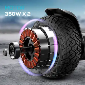 Gyroor neues Hover board Tragbares Offroad Typ 2 X350w Zweirad elektrisches selbst ausgleichendes Roller-Schwebe brett Für Erwachsene