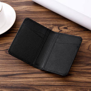 Porte-cartes en cuir de vache véritable Andong, portefeuille court unisexe pour femmes et hommes, porte-cartes multi-positions, sacs à main - Product Image 6