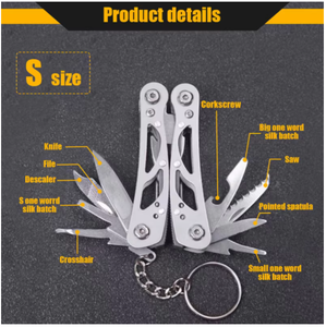 Multifunction Stainless Steel Folding <b>Pliers</b> and <b>Mini</b> Portable Blade Knife Set Pocket Knife with Multiple Tools - Product Image 5