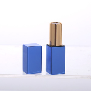 Tube à lèvres magnétique carré sur mesure 3g, manchon en aluminium métallique, emballage cosmétique avec logo imprimable - Product Image 1