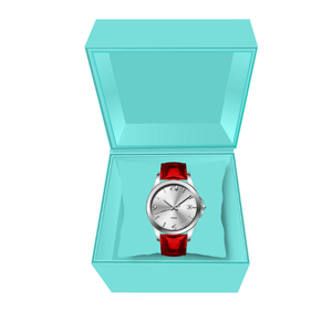 Casual đồng hồ phụ nữ cổ tay sang trọng Trắng Dial + ban nhạc màu Đỏ OEM sang trọng xem Trung Quốc thạch anh phong trào xem biểu tượng tùy chỉnh - Product Image 6