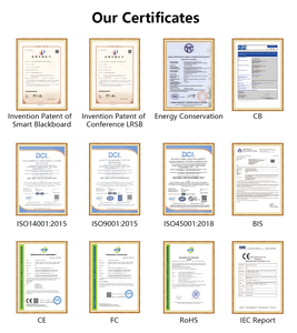 Pizarra inteligente 65 75 86 de 98 pulgadas con Pizarra Interactiva multiusuario de sistema dual para la escuela - Product Image 5