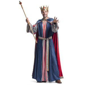 Disfraz de Rey <span class=keywords><strong>Medieval</strong></span> para Hombre con Traje y Capa, Material de Poliéster, para Halloween, Cosplay, Ferias Renacentistas - Product Image 6