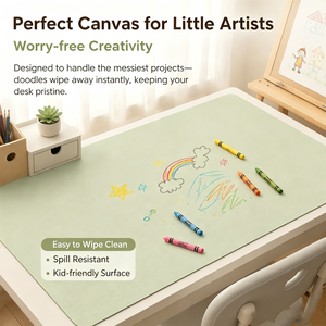 Waterproof Silicone <b>Desk</b> Protector <b>Mat</b> Customizable Non Slip Washable Table Pad for Kids Painting Study Office Work - Product Image 1
