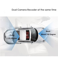 Vente en gros Quad HD1440P avant FHD 1080P arrière double objectif Wifi voiture Dvr caméra boîte noire Dash Cam