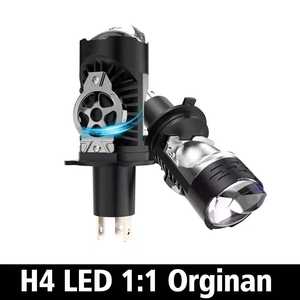 Светодиодные фары H4, 6000K, дальний/ближний свет, проектор, 12В, прямое подключение, IP68 водонепроницаемые, 18000 люмен, универсальные автомобильные лампы - Product Image 2