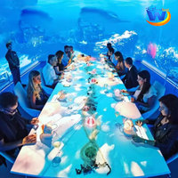 Equipo Publicitario Original, Pantalla de Video de Pared, Pantalla de Mesa, Experiencia Inmersiva, Proyector Interactivo de Hologramas 3D para Restaurantes