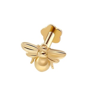 Iercing ttories 14K olioliolid Old IG EE haped lower inferior ASIC Theated ababret ING elielix eliiercing arrewelry - Product Image 2