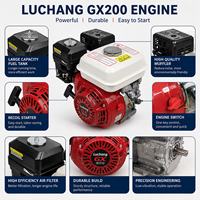 Moteur à essence horizontal 170F monocylindre OHV 4 temps refroidi par air Euro 5 215cc 7,5 CV de haute qualité pour la vente en gros