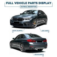 Kit carrosserie complet très demandé pour BMW Série 5 G30 2017-2020 520i 530i 540i 520d 530d, style M5 Competition G30 2019 (facelift)