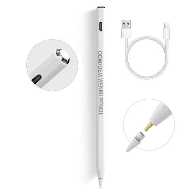 Active Stylus Pencil 1:1 Tips Type-C WKZP010A Smart Touch Screen Pen Stylus for Ipad with Palm Rejection Tilt Stylish for Ipad