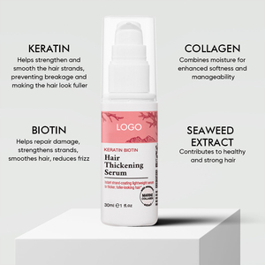 Oem Odm leggero prodotto per <span class=keywords><strong>capelli</strong></span> ispessimento più sano cuoio capelluto nutriente ridurre la biotina crespo <span class=keywords><strong>capelli</strong></span> collagene lasciare-In siero addensante - Product Image 1