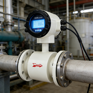 عداد تدفق المياه الكهرومغناطيسي عالي الدقة 4-20 مللي أمبير من الفولاذ المقاوم للصدأ 316L نوع منفصل - Product Image 1