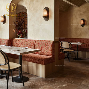 Ensemble de meubles de café et de restaurant moderne, table et chaise <span class=keywords><strong>en</strong></span> pierre frittée carrée, canapé, banquette - Product Image 6