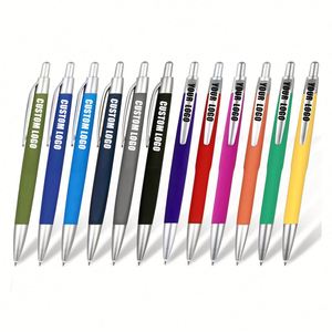 Wholesale Business Advertising Gift Pen Spray Glue Pen Barrel Push Type Oil Ballpoint Pen Can Print <b>Lettering</b> logo - Product Image 1