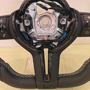 Volant de direction sport blanc personnalisé pour <span class=keywords><strong>BMW</strong></span> Série 3, Série 5, M3, M5, M6, F30, F10, F15, E60, E70, E71, E90, E91, E92, X3, X4, X5, X6 - Product Image 5