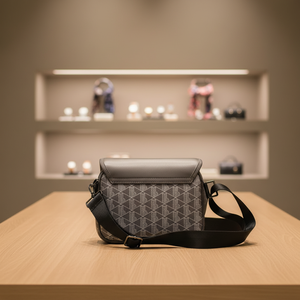 Locoste Herren Krokodil-Optik Crossbody PU-Leder Tasche Casual Sling Schulter Seitentasche mit Individuellem Logo Modischer Stil für Alle Jahreszeiten - Product Image 1