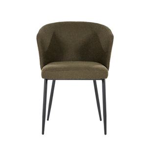 Sillón de Diseño Moderno y Lujoso para Sala de Estar, Tapizado en Tela, con Brazos de Metal Negro, Sillas Reales para Muebles de Sala de Estar - Product Image 3