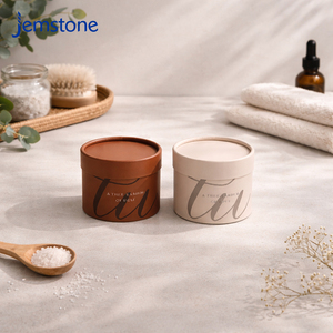 Envases de Cartón Kraft Reciclables Impresos Personalizados para Cremas para el Cuidado de la Piel, Cilindros de Papel para Velas, Té, Sales de Baño - Product Image 3