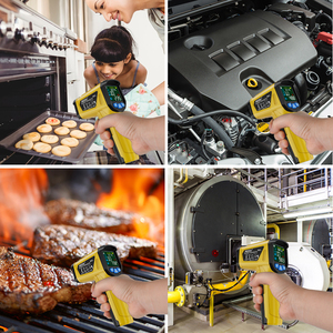 Produtos exclusivos Para Vender Termômetro Da Grade Não-Contato Pirômetro Digital Medidor de Temperatura Ponto-50 ~ 800 Graus Carne termômetro - Product Image 3
