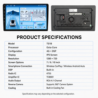 Amplificador DSP para Auto de 4 Canales Peak Performance, Procesador de Audio RCA de Alta Entrada, Módulo de Actualización con Disipador de Calor de Aluminio