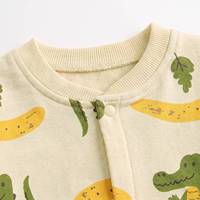 Combinaison à manches longues pour bébé garçon, imprimé banane crocodile, tenue de printemps et d'automne pour nouveau-né