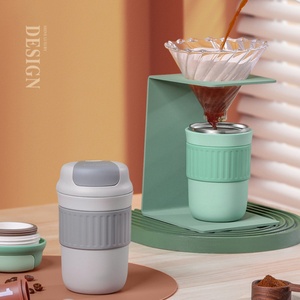 316 Stainless Steel <b>Double</b> <b>Wall</b> Vacuum Coffee Mug 24hrs Thermal Insulation 300/400ml Lid Customized Logo Eco-Friendly Office - Product Image 2