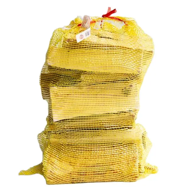 Sacchetto A rete per il confezionamento di frutta e verdura 60*90cm materiale PP sacchetti A rete tubolare rossa con reti da imballaggio con coulisse