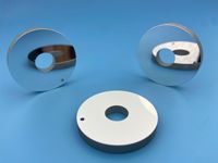 Miroir optique plat K9 personnalisable, en verre optique recouvert d'aluminium argenté, perforé