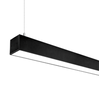 Cadre aluminium led linéaire de bureau, 18w 36w 40w 1200mm, lampe anti-éblouissement à suspension variable, à monter soi-même