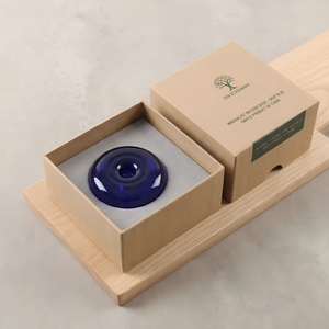 Suporte de Incenso de Vidro Moderno Minimalista com Bandeja de Madeira para Aromaterapia em Casa - Product Image 5