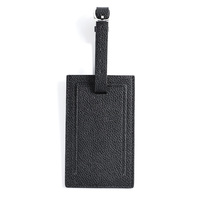 Étiquettes de bagages en cuir personnalisées de luxe Mount Yanzhi, étiquettes de nom de voyage durables en gros, étiquettes de valise personnalisées écologiques