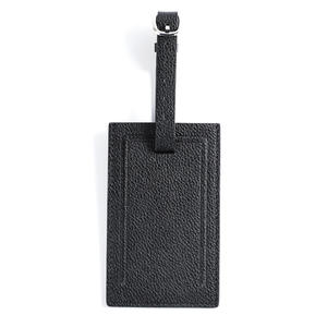 Etiquetas de Equipaje de Cuero Genuino Rectangulares de Lujo con Logotipo Personalizado al por Mayor de Fábrica, Etiquetas de Maletas para Viajes - Product Image 5